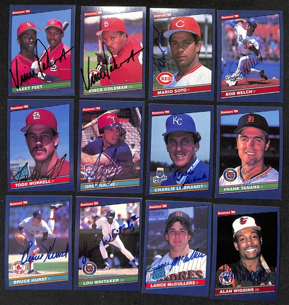 Lot of (455+) Signed 1986 Donruss Baseball Cards w. Tom Seaver, Eddie Murray, (2) Joe Carter + more (JSA Auction Letter) 