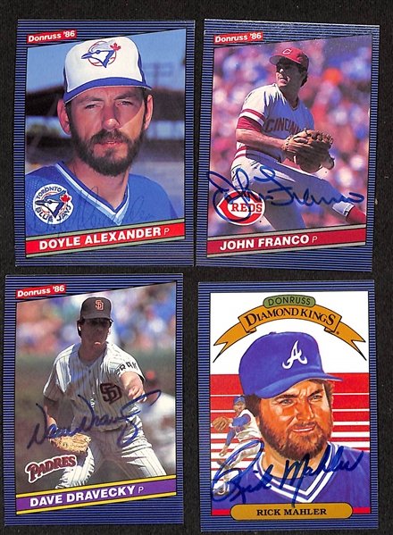 Lot of (455+) Signed 1986 Donruss Baseball Cards w. Tom Seaver, Eddie Murray, (2) Joe Carter + more (JSA Auction Letter) 