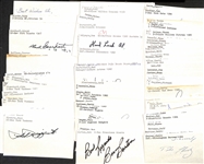 Lot of (75+) Signed Mostly Baseball Index Cards inc. Phil Rizzuto, Rich Gossage, Frank Cosetti, + (JSA Auction Letter)