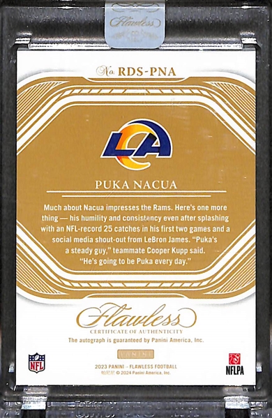 2023 Flawless Puka Nacua Rookie Autograph (#/20)