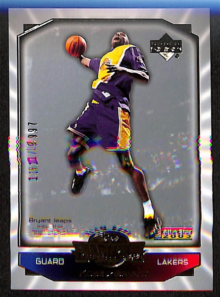 (3) Rare 2003 UD All Star Game Kobe Bryant Slam Dunk Champion Promo Cards - Each Serial Numbered to /1999