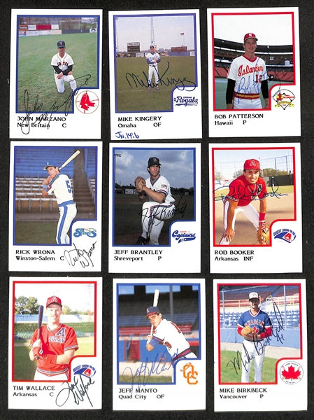 450+ Signed Minor League Baseball Cards w. Andy Pettitte, Al Holland, Dante Bichette, Charlie Hayes, Billy Ripken, Devon White, Gerald Young, Johnny Sain,+ (JSA Auction Letter)