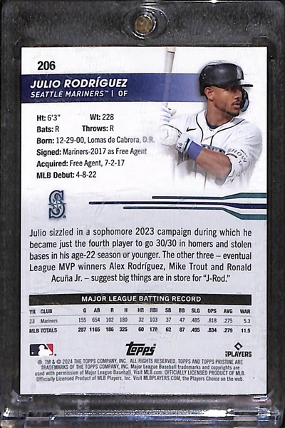 2024 Topps Pristine Julio Rodriguez Superfractor 1/1 