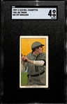 1909-11 T206 Old Mill Cigarettes Joe Tinker (HOFer - Bat Off Shoulder) Graded SGC 4