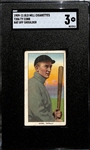 1909-11 T206 Old Mill Cigarettes Ty Cobb (Bat Off Shoulder) Graded SGC 3 (Low Population of Old Mill Backs!)