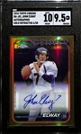 2024 Topps Chrome John Elway Autographed Gold Refractor Numbered /50 and Graded SGC 9.5 (10 Autograph Grade)