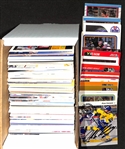 Lot of (240+) Signed Hockey Cards w. Peter Forsberg, (3) Ron Francis, (2) Alex Delvecchio, and More (JSA Auction Letter)
