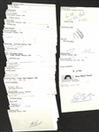 275+ Hockey-Related Signed Index Cards w. Sean Burke, Boom Boom Geoffrion, Hilary Menard, Stephane Richer, Dale Hawerchuk, Gary Galley, Barry Melrose, + (JSA Auction Letter)