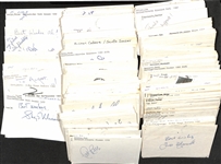 Lot of (400+) Signed Mostly Soccer Postcards w. Shep Messing, Steve Zungul, Chico Borja, Kevin Crow +