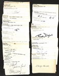 Lot of (120+) Signed Basketball Index Cards w. Bailey Howell, Elvin Hayes, Maurice Cheeks, Jerry Tarkanian, Mitchell Kupchak, + (JSA Auction Letter)