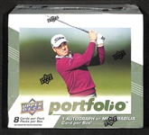 2024 Upper Deck Portfolio Golf Sealed Hobby Box (1 Autograph or Memorabilia Card per Box)