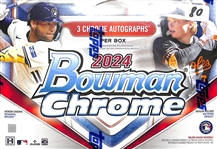 2024 Bowman Chrome Baseball Sealed HTA Choice Box (3 Autographs per Box)