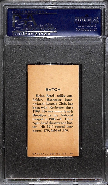 1912 C46 Heine Batch - Baseball Series 48 - PSA 6