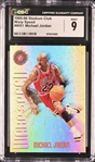 1995-96 Topps Stadium Club Michael Jordan Warp Speed Insert Card #WS1 Graded CGC 9