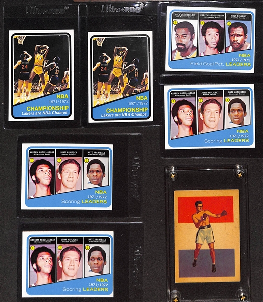 1956-1984 Mixed Sport Lot of (16) Cards w. 1981 Topps Joe Montana Rookie Card