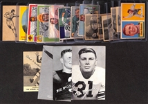  Lot of (18) 1950s Mixed Football Cards w. 1957 Topps Chuck Bednarik