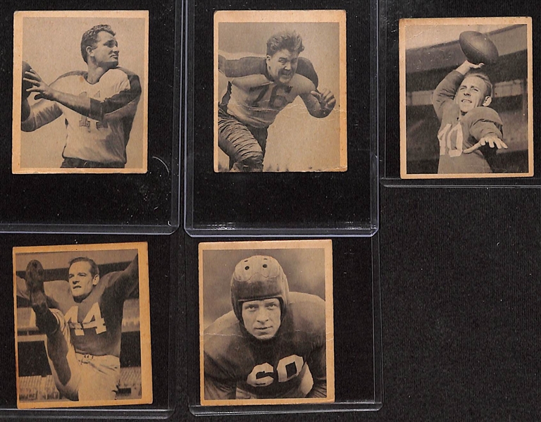  Lot of (18) 1950s Mixed Football Cards w. 1957 Topps Chuck Bednarik