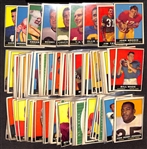  Lot of (100) 1961 Topps Football Cards w. John Brodie Rookie Card