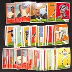  Lot of (88) 1960 Different Fleer Football & (24) Different 1963 Fleer Football Cards w. Billy Cannon