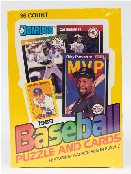 Lot of (4) Sealed Wax Boxes - 1988 Donruss Baseball, 1992-93 Fleer Basketball Series 2 (Shaquille O'Neal Rookie Potential), 1989 Donruss Baseball, 1993 Topps Baseball