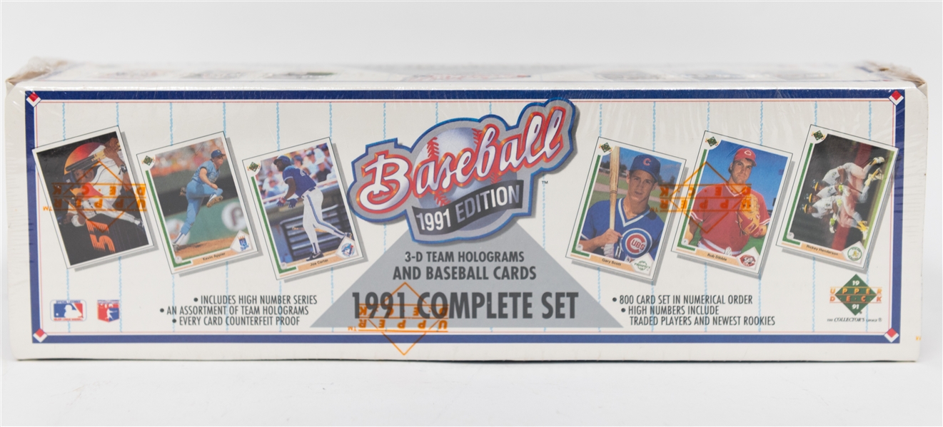 Lot of (6) Sealed Upper Deck Wax Boxes and Sets - 1993 Series 2 Box (Jeter Rookie Potential), 1991 Football Box, 1991 Baseball Box, 1991 Baseball Set, 1992 Baseball Box, 2007 Series 2 Blaster +...