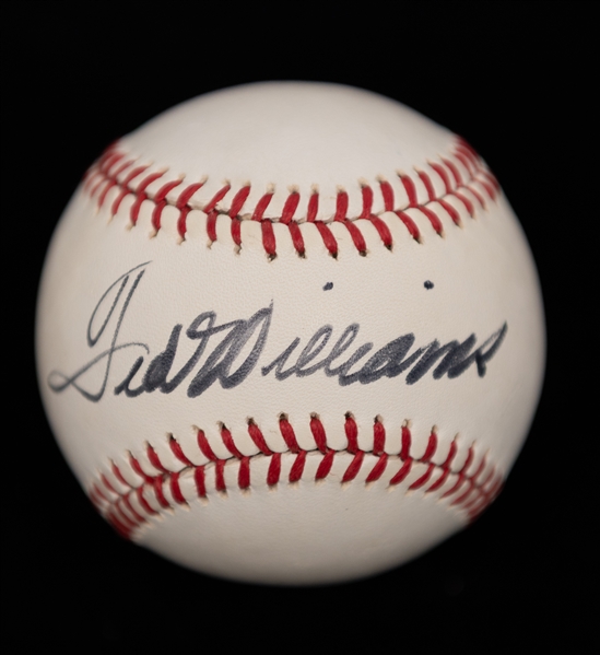Ted Williams Signed Rawlings Official League Baseball - JSA LOA