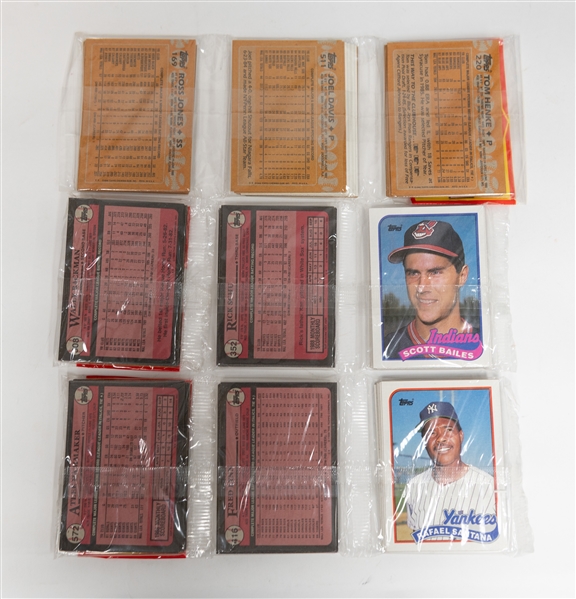 Lot of (5) Topps Wax Boxes - 1989 Baseball, 1988 Baseball, 1993 Baseball, 2007 Football Blaster, 2007 Series 2 Baseball Blaster, (2) 1989 Jumbo Packs, 1988 Jumbo Pack