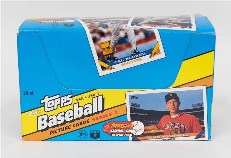 Lot of (5) Topps Wax Boxes - 1989 Baseball, 1988 Baseball, 1993 Baseball, 2007 Football Blaster, 2007 Series 2 Baseball Blaster, (2) 1989 Jumbo Packs, 1988 Jumbo Pack
