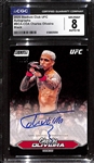 2025 Topps Stadium Club UFC Charles Oliveira Black Autograph #11/25 CGC 8
