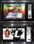 (2) Graded Serial #d 2025 Topps UFC Cards w. Jean Silva Rookie Auto #/50 SGC 10 & Christian Rodriguez Relic #/5 CGC 8