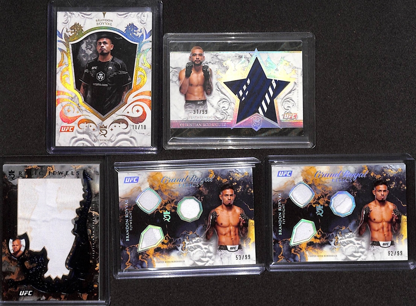 Lot of (9) 2025 Topps Royalty & 2025 Topps Knockout UFC Cards w. Robert Whittaker Relic & Colby Covington #/99