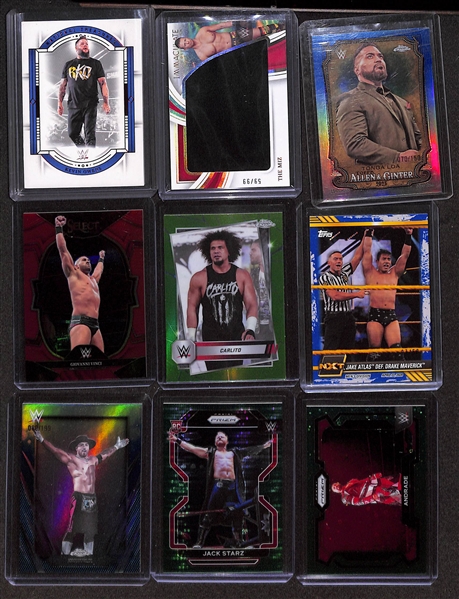 Lot of (23) Serial Numbered WWE Cards w. Cody Rhodes & Seth Rollins