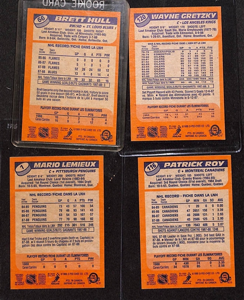 Lot of (3) Complete Hockey Sets w. 1988 Topps, 1988 O-Pee-Chee, 1989 O-Pee-Chee w. 1988 Topps Brett Hull RC