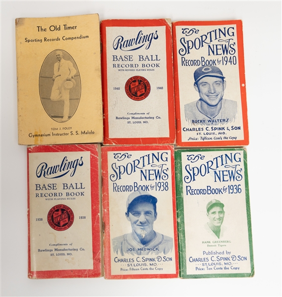Lot of (25) 1922-61 Whos Who In Baseball Magazines & (5) Sporting News Pamphlets (1936-1940)