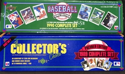 1989 & 1990 Upper Deck Complete Sets w. 1989 UD Ken Griffey Jr RC & Randy Johnson RC