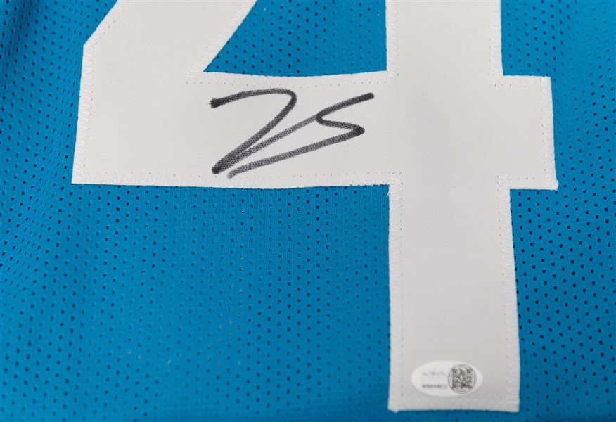Lot of (4) Signed Football Memorabilia Items w. Tank Bigsby, Frank Gore, & Ray-Ray McCloud III (all JSA Authenticated)