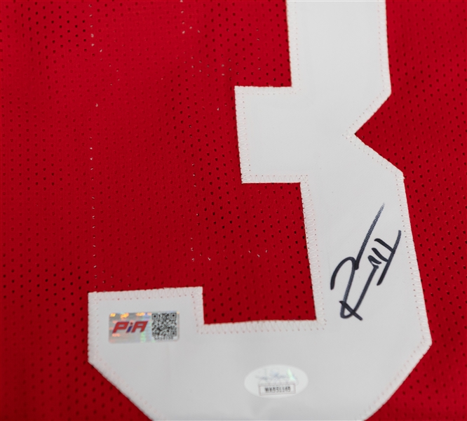 Lot of (4) Signed Football Memorabilia Items w. Tank Bigsby, Frank Gore, & Ray-Ray McCloud III (all JSA Authenticated)