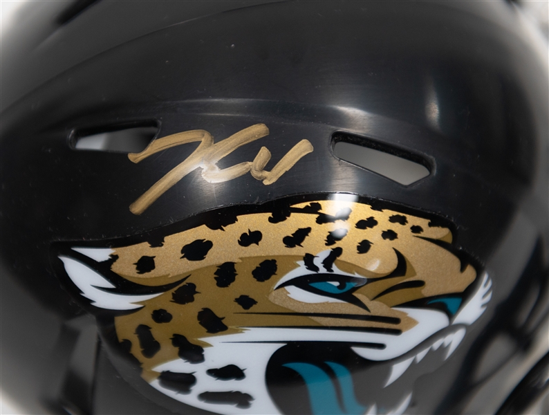 Lot of (4) Signed Football Memorabilia Items w. Tank Bigsby, Frank Gore, & Ray-Ray McCloud III (all JSA Authenticated)