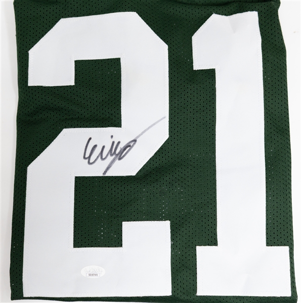 Lot of (4) Signed Custom Football Jerseys w. Nakobe Dean, Haasan Reddick, Eric Stokes, & Elijah Roberts (all COAs)