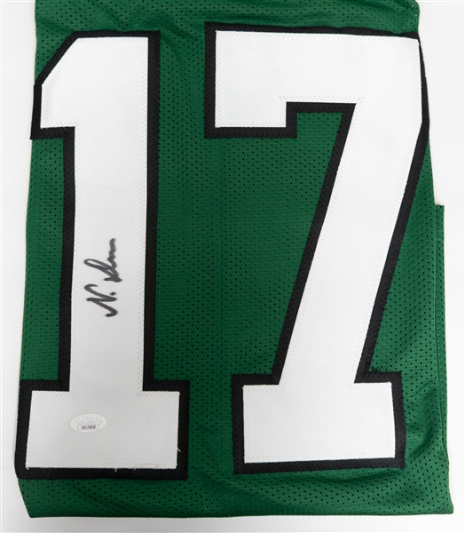 Lot of (4) Signed Custom Football Jerseys w. Nakobe Dean, Haasan Reddick, Eric Stokes, & Elijah Roberts (all COAs)
