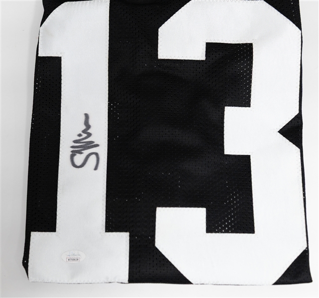 Lot of (6) Signed Custom Football Jerseys w. Daniel Jones, Rod Smith, Braden Fiske (All w. COAs)