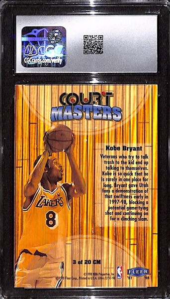 1997-98 Fleer Ultra Kobe Bryant Court Masters #3 CGC 9 MT