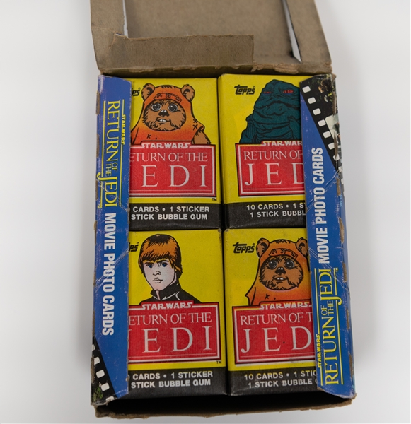 BBCE Sealed 1983 Topps Return of the Jedi Series 1 w. 36 Sealed Wax Packs