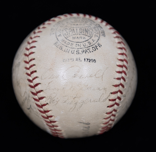 1935 Buffalo Bisons Minor League Baseball Team Signed Ball w. Ray Schalk (HOF, Former 1919 Chicago Black Sox), Ollie Carnegie, + (JSA Auction Letter) - Comes from the Estate of Former MLB Player...