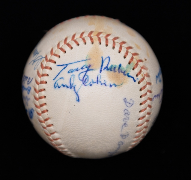 1961-65 International League Signed Baseball w. Dave Danforth (Former 1919 Chicago Black Sox Player), Bill Harris, Elbie Fletcher, + (JSA Auction Letter) - Comes from the Estate of Former MLB...