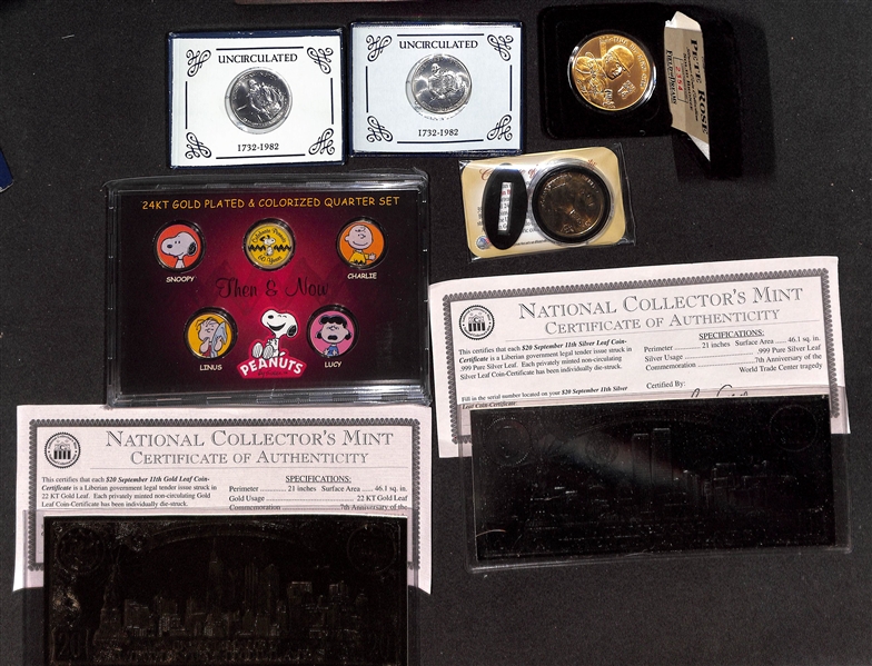 Mixed Coin Lot - Silver & Collectible Coins - w. (2) Uncirculated George Washington Silver Half-Dollars