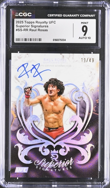 Lot of (3) CGC-Graded UFC Cards w. Raúl Rosas Jr. & Manon Fiorot