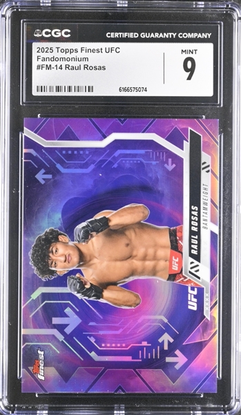 Lot of (3) CGC-Graded UFC Cards w. Raúl Rosas Jr. & Manon Fiorot