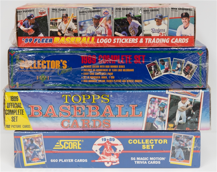 Misc. Baseball Lot w. (4) 1989 Baseball Complete Sets inc. 1989 Upper Deck Premier Edition