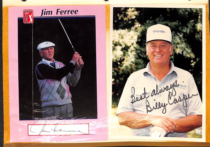 Lot of (100+) Signed Golf Memorabilia (many personalized) w. Nancy Lopez, Billy Casper, Bernard Langer, + (JSA Auction Letter)